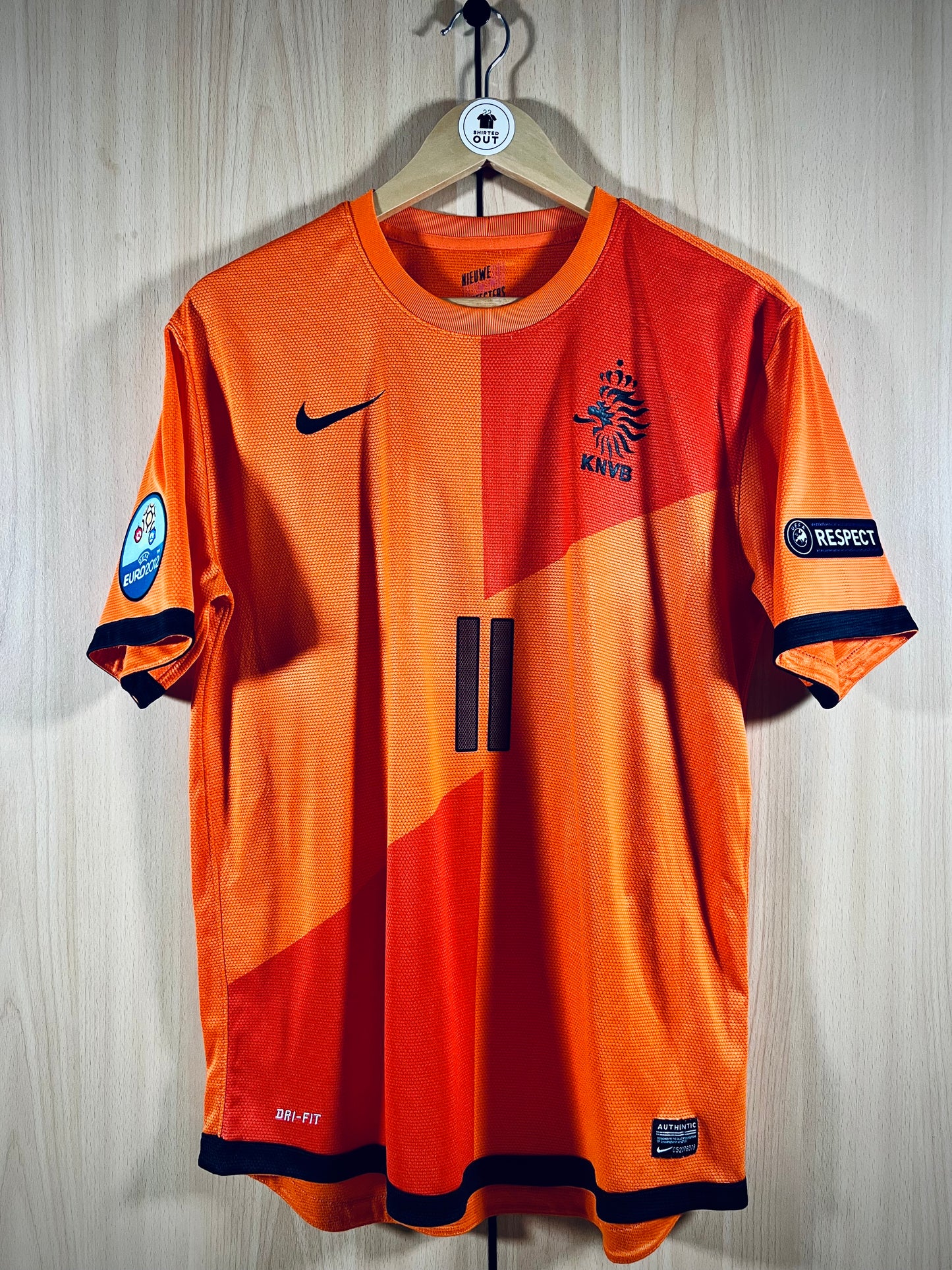 Netherlands 2012 Home Euro Shirt ROBBEN #11