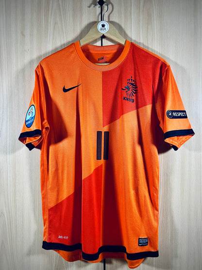 Netherlands 2012 Home Euro Shirt ROBBEN #11