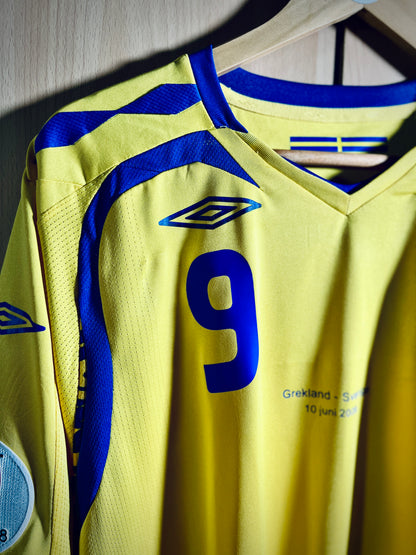 Sweden 2008 Euro home Shirt LJUNGBERG #9