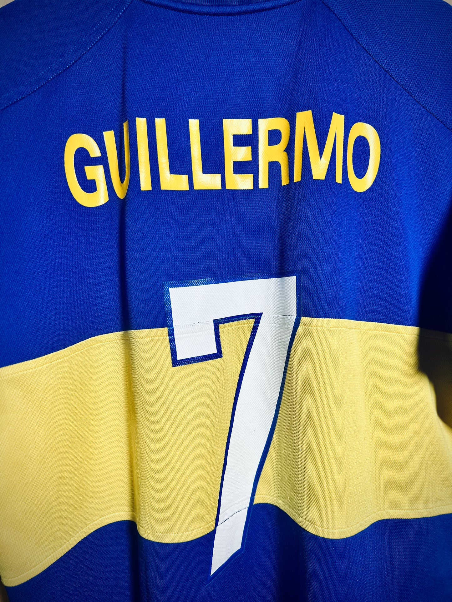 Boca Juniors 2000-01 Home Special Edition 'Signed' GUILLERMO #7