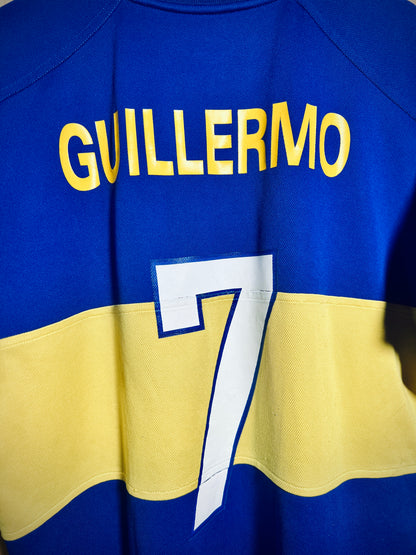 Boca Juniors 2000-01 Home Special Edition 'Signed' GUILLERMO #7