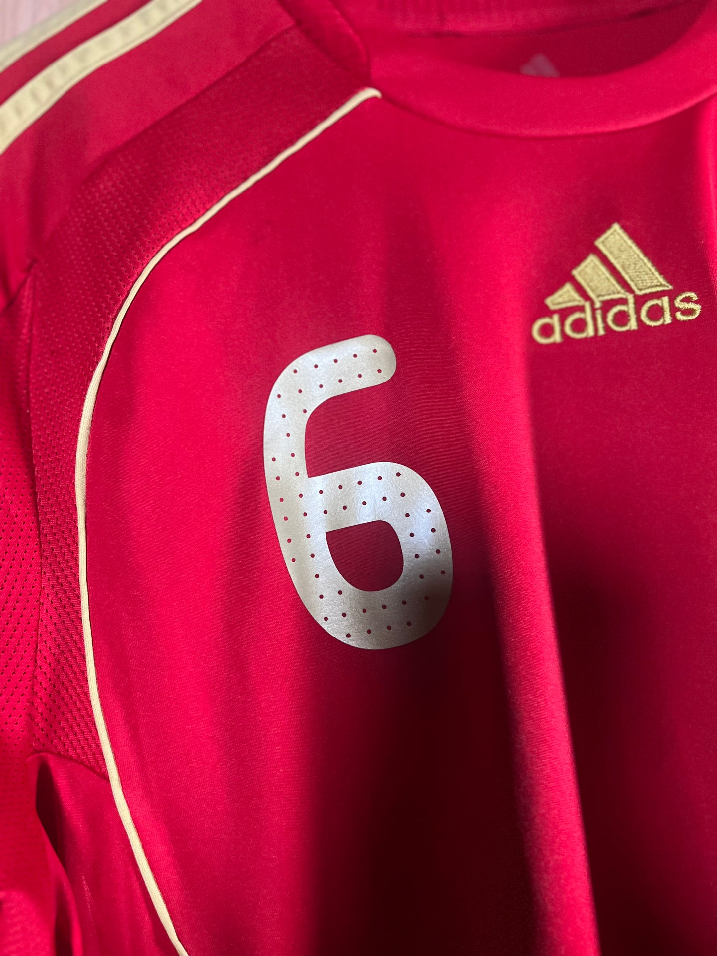 Spain 2008 Home Shirt A. INIESTA #6