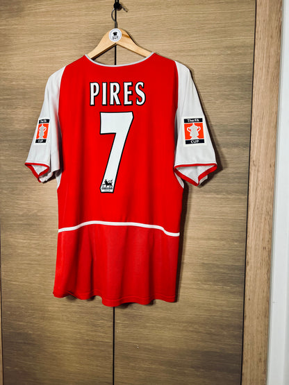 Arsenal 2002-04 Home FA Cup Shirt Pires #7