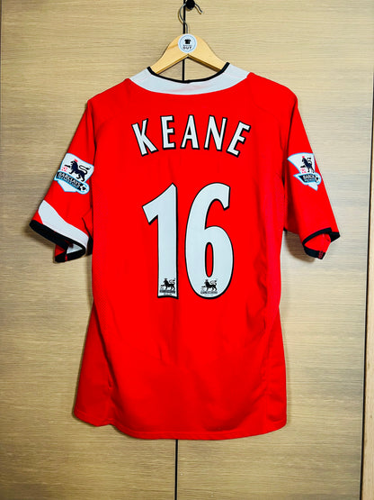 Manchester United 2004-06 Home PL Shirt Keane #16