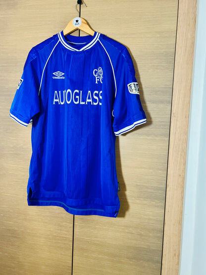 Chelsea 1999-01 Home FA Cup Shirt Zola #25