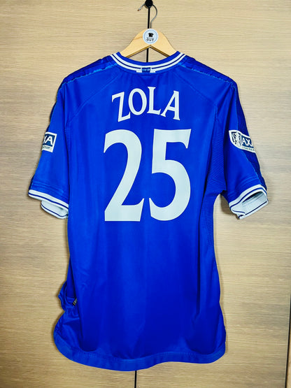 Chelsea 1999-01 Home FA Cup Shirt Zola #25