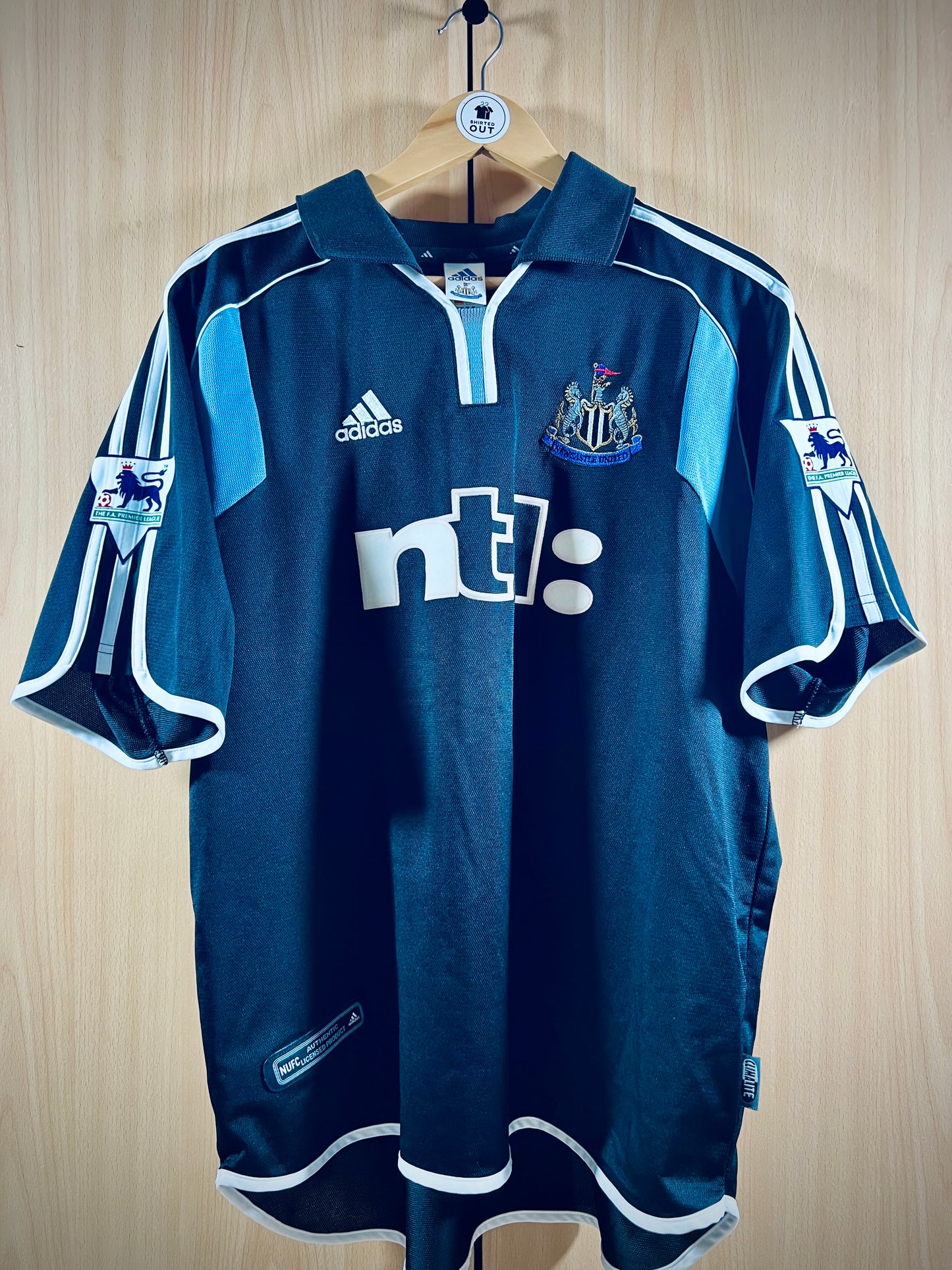 Newcastle 2000-01 Away PL Shirt SHEARER #9