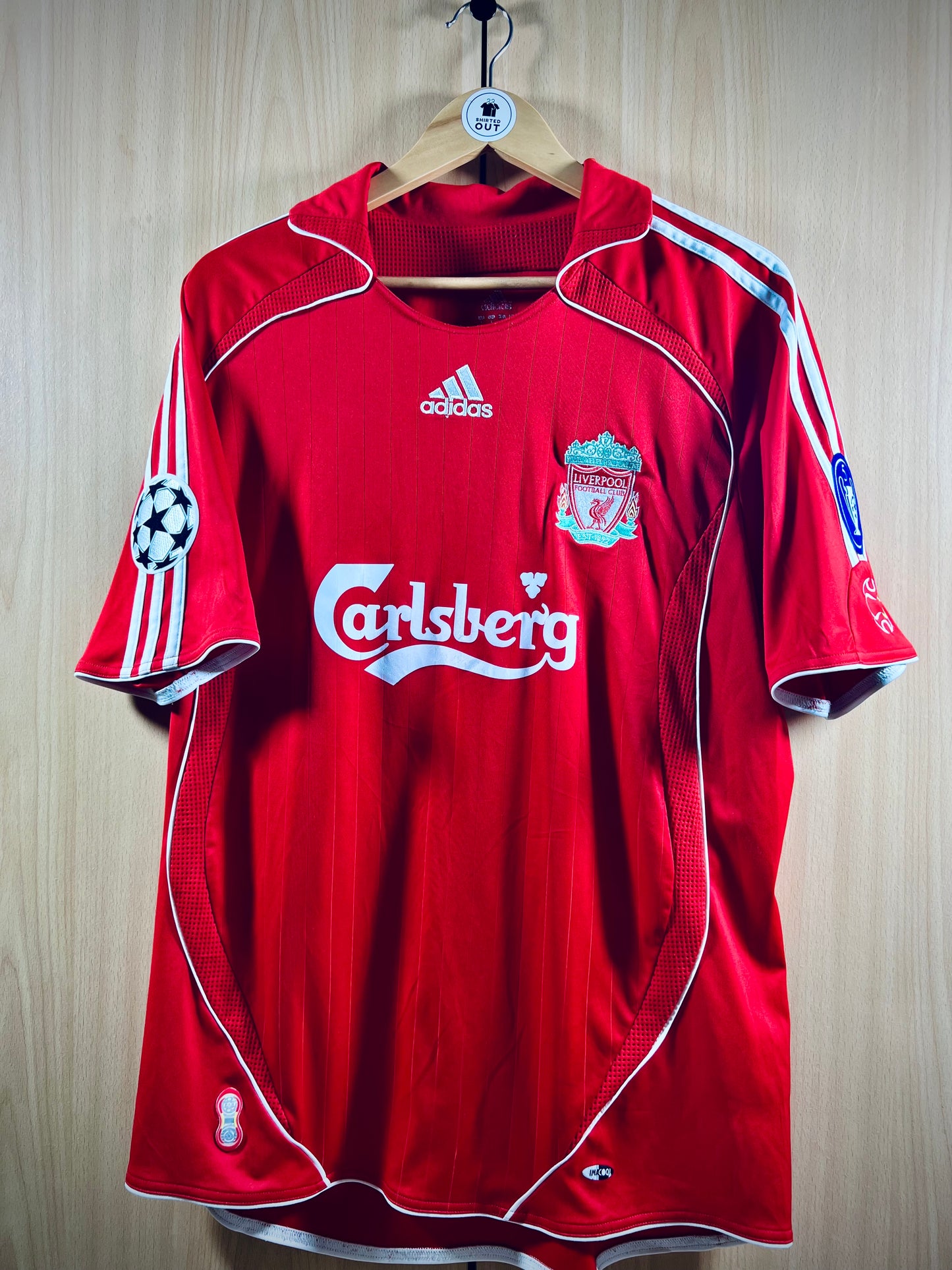 Liverpool 2006-08 Home CL Shirt FOWLER #9