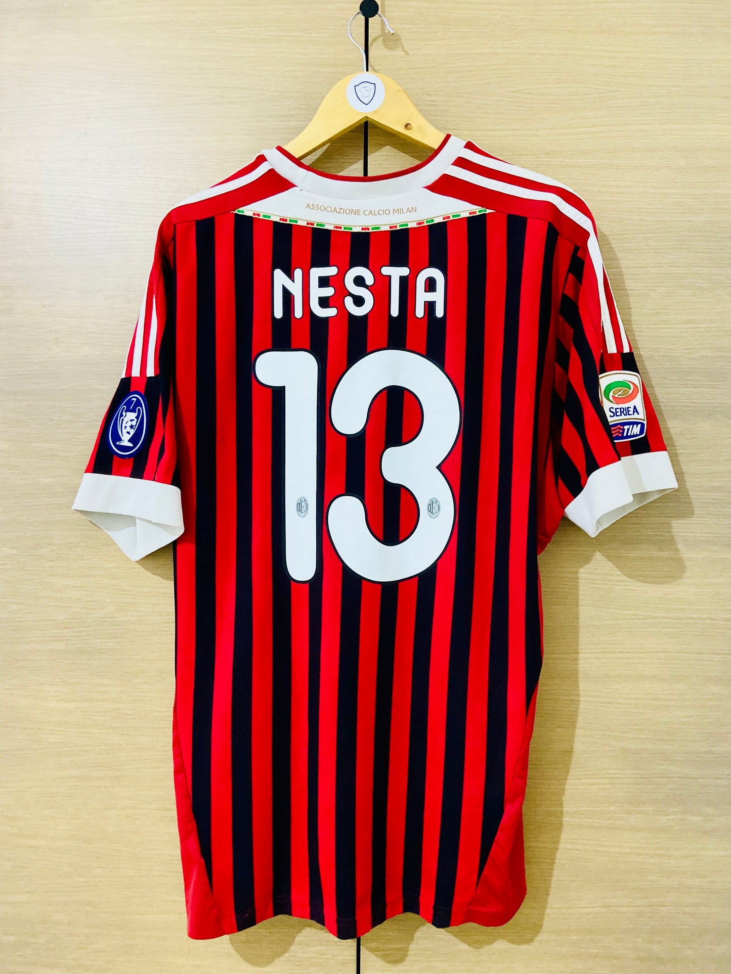 AC Milan 2011-12 Home Calcio Shirt Nesta #3