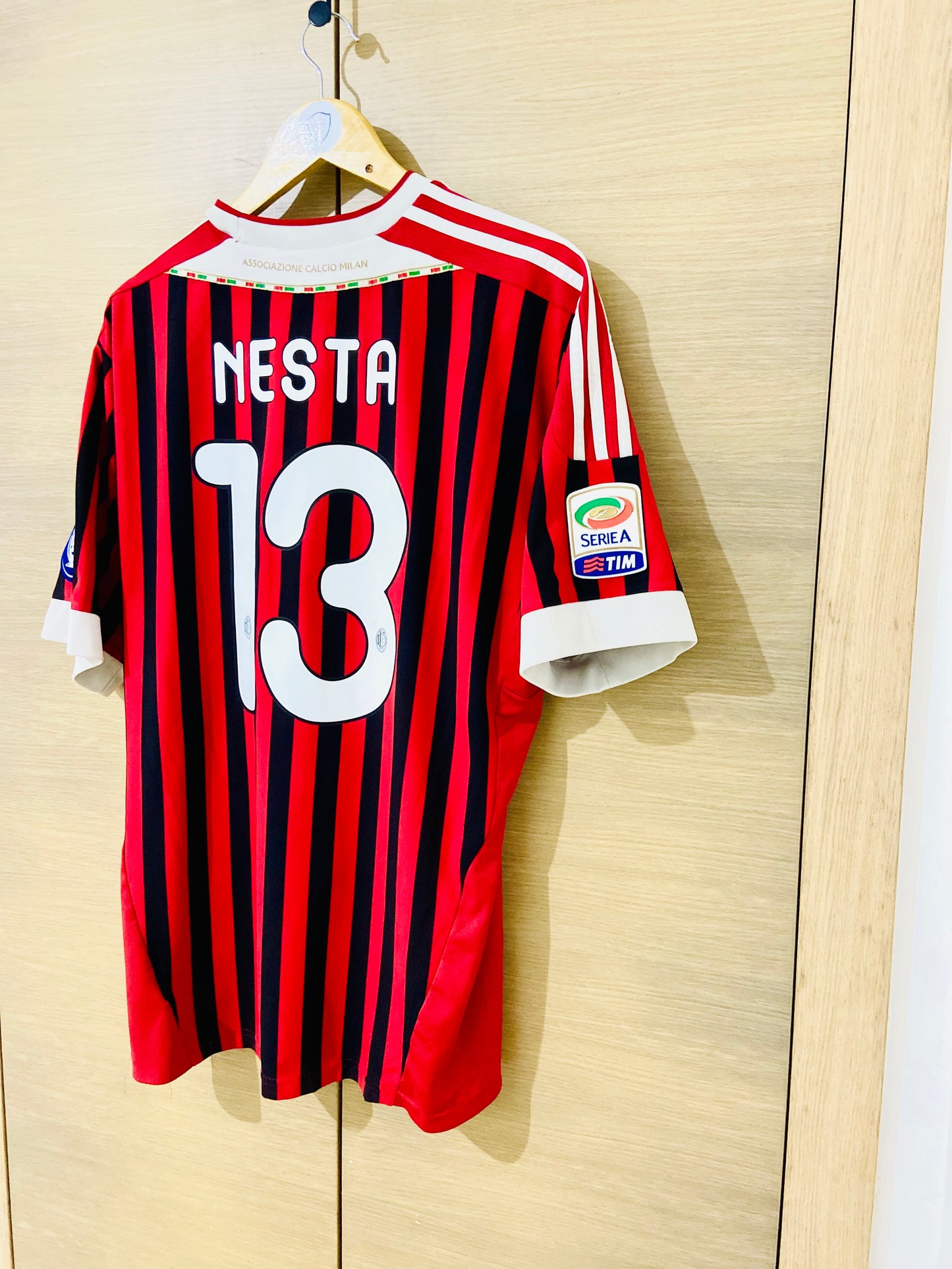 AC Milan 2011-12 Home Calcio Shirt Nesta #3