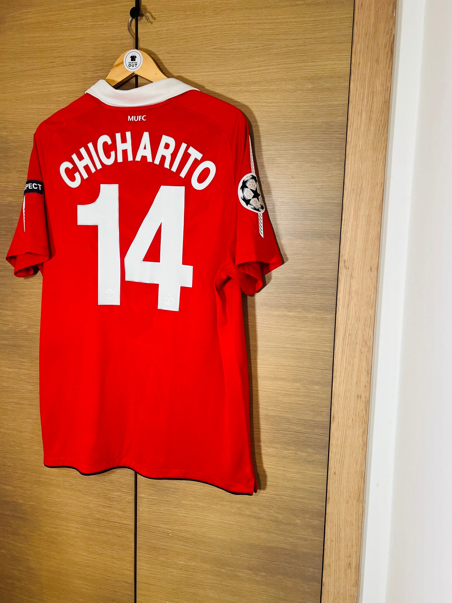 Manchester United 2010-11 Home CL Shirt Chicharito #14