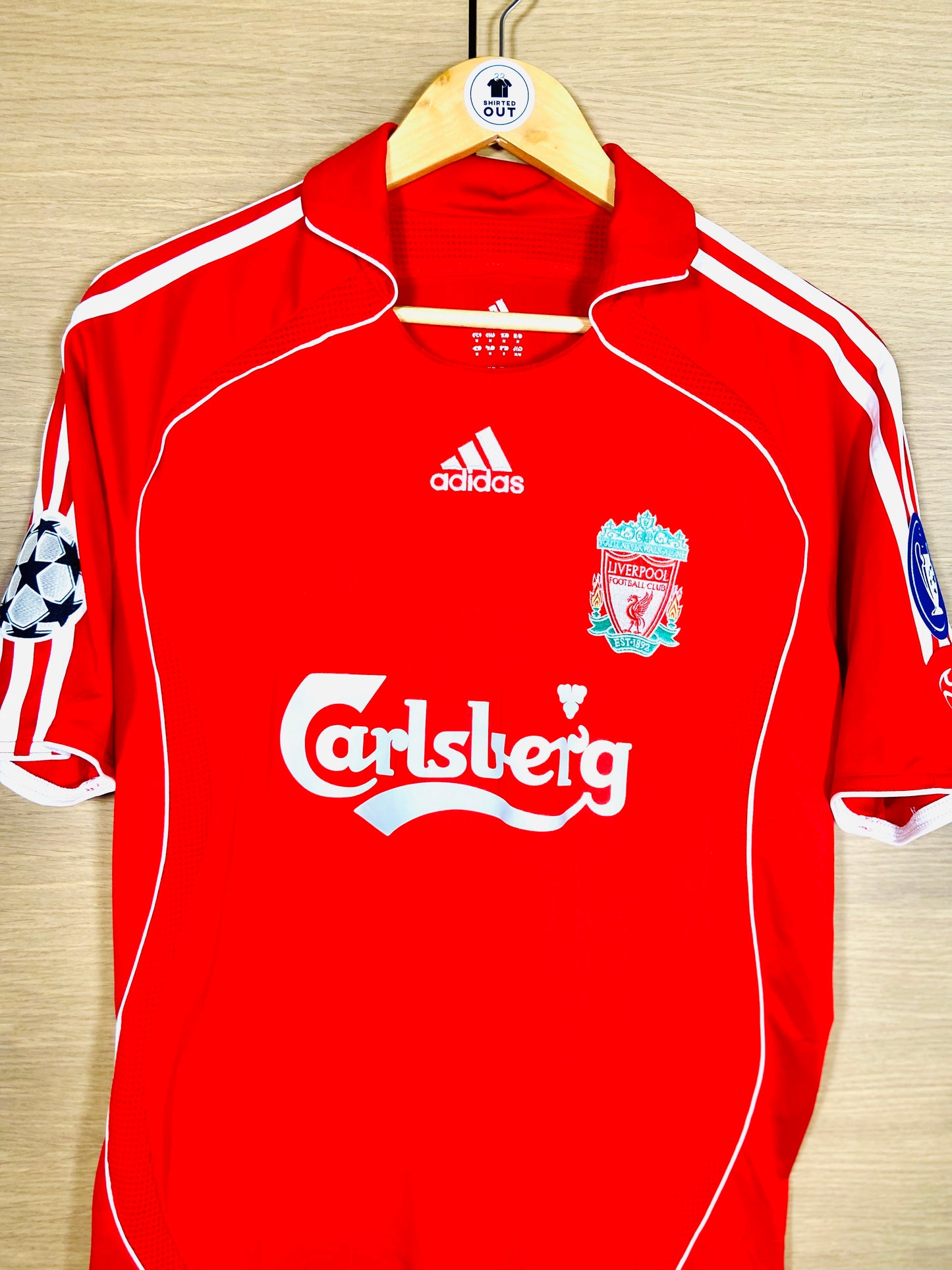 Liverpool 2006-08 Home CL Shirt Agger #5