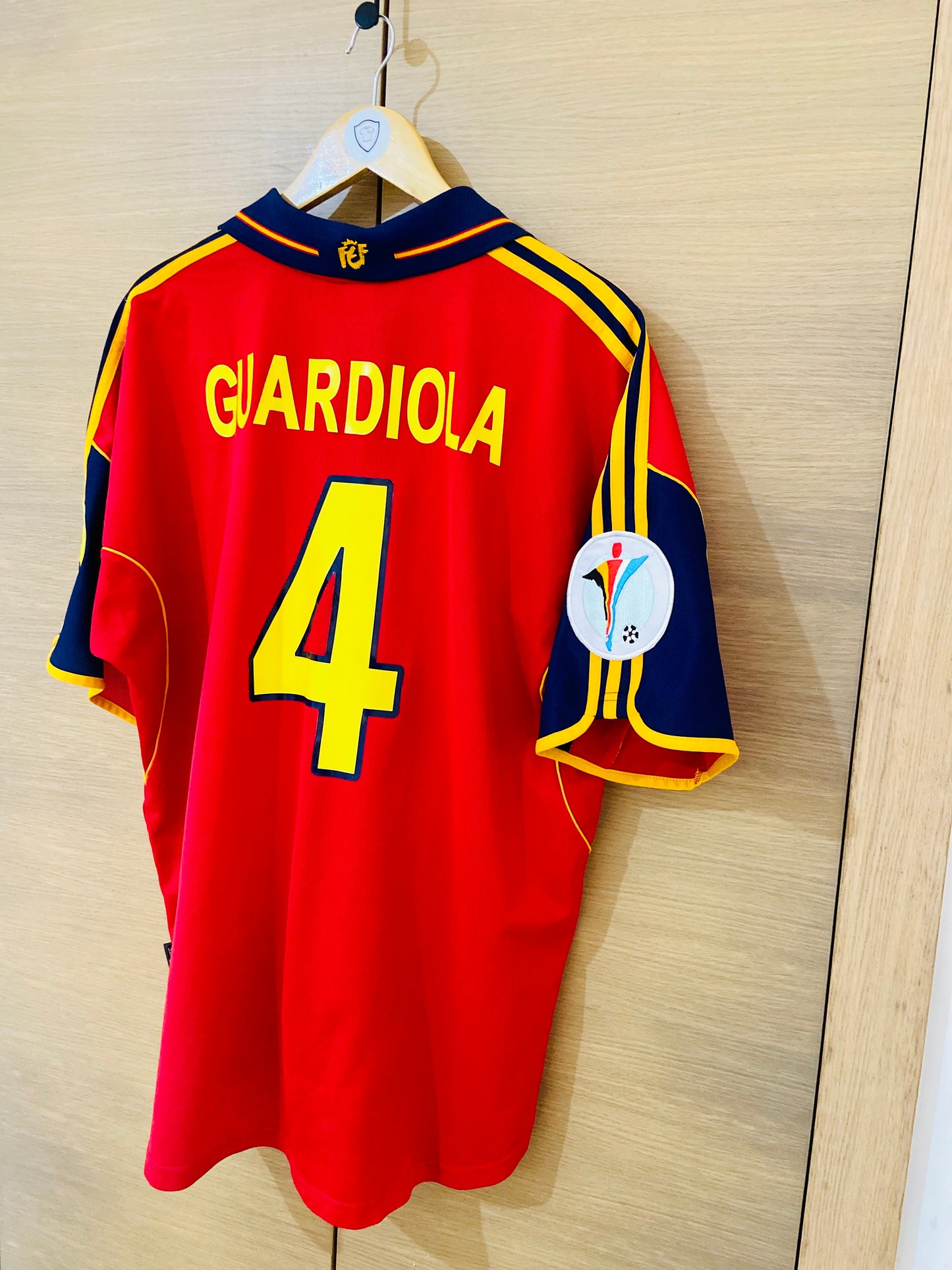 Spain 2000 Home Shirt Guardiola #4