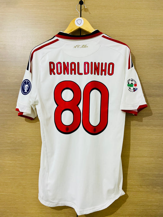 AC Milan 2009-10 Away Calcio Shirt Ronaldinho #80