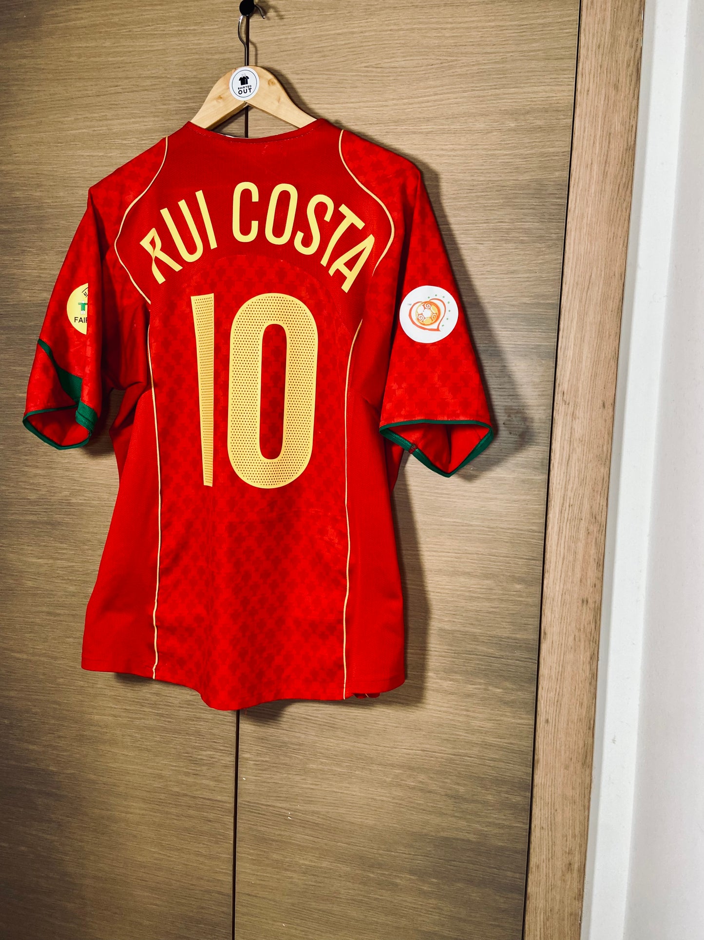 Portugal 2004 Home Euro Final Shirt Rui Costa #10