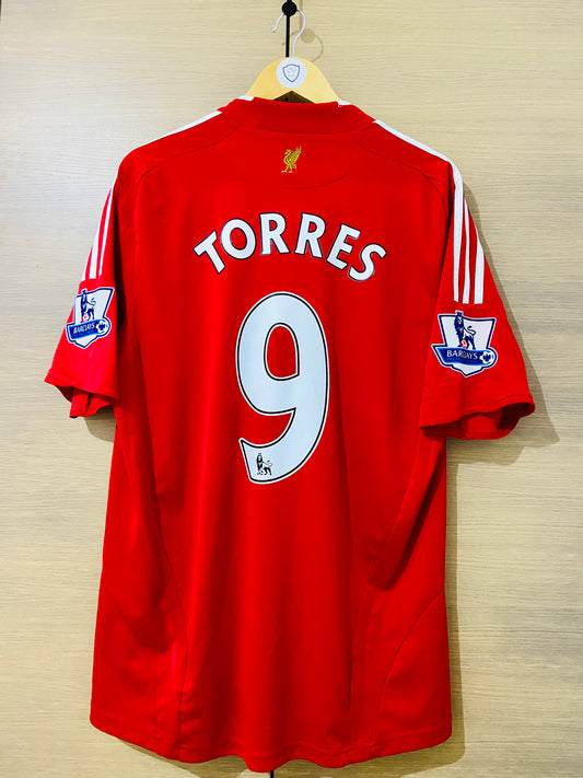 Liverpool 2008-10 Home PL Shirt Torres #9