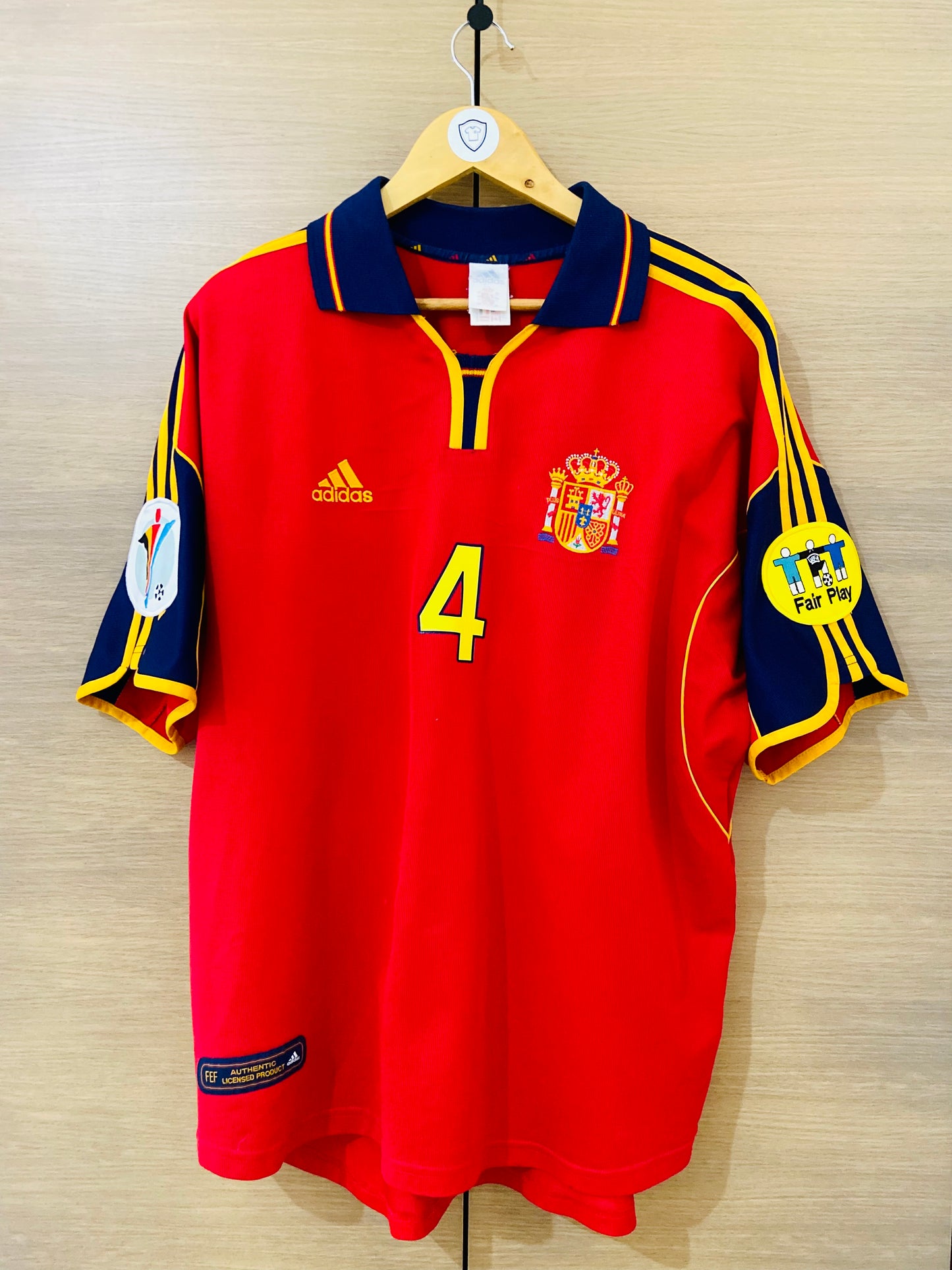 Spain 2000 Home Shirt Guardiola #4