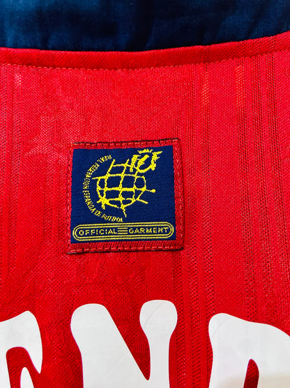 Spain 1996 Home Shirt Luis Enrique #21