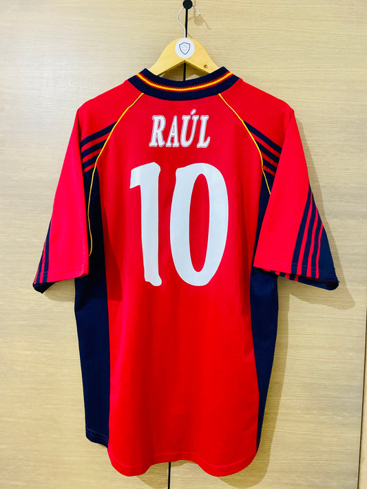 Spain 1998 Home Shirt Raul #10