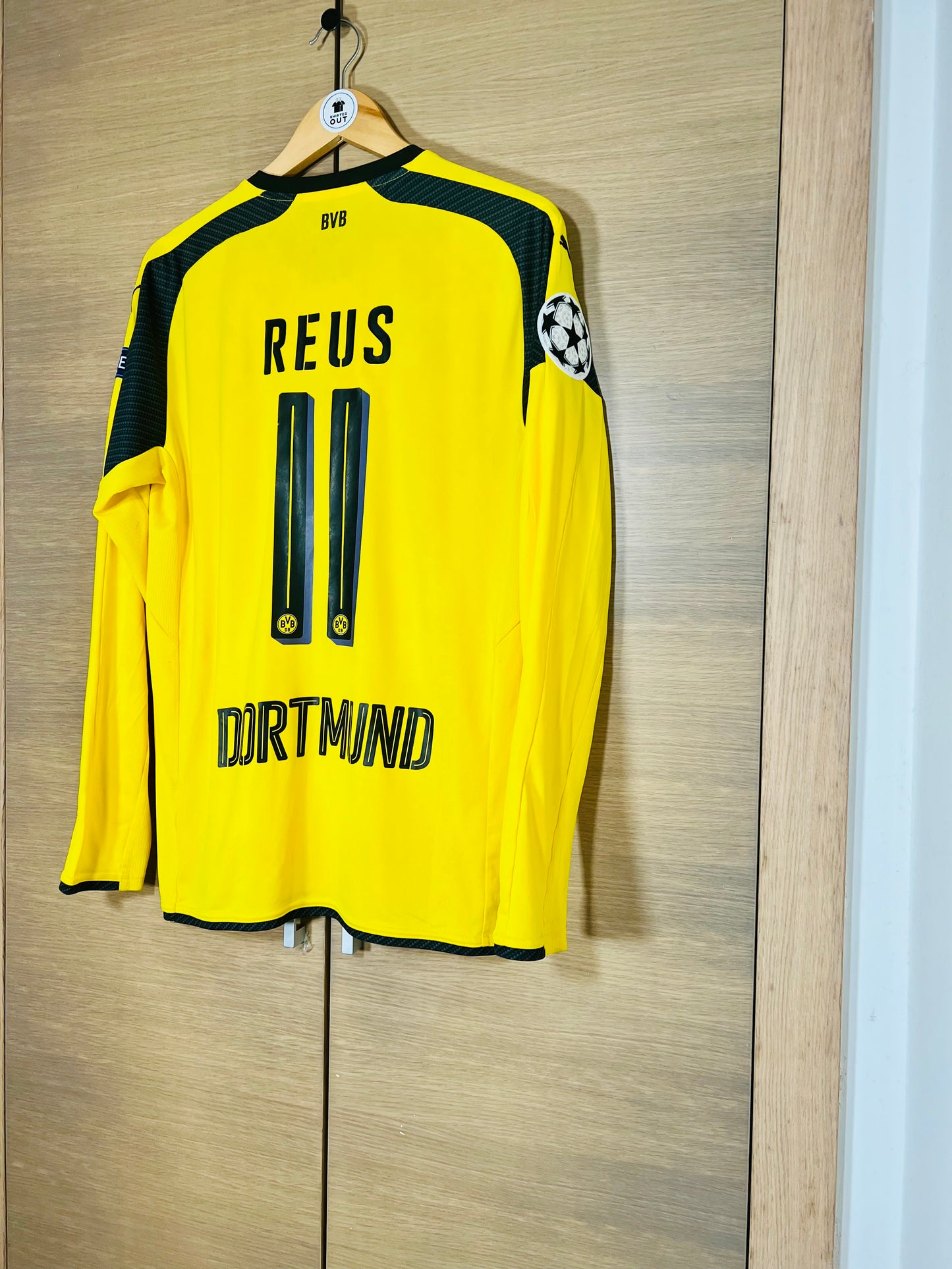 Borussia Dortmund 2016-17 Home CL version LS Shirt Reus #11