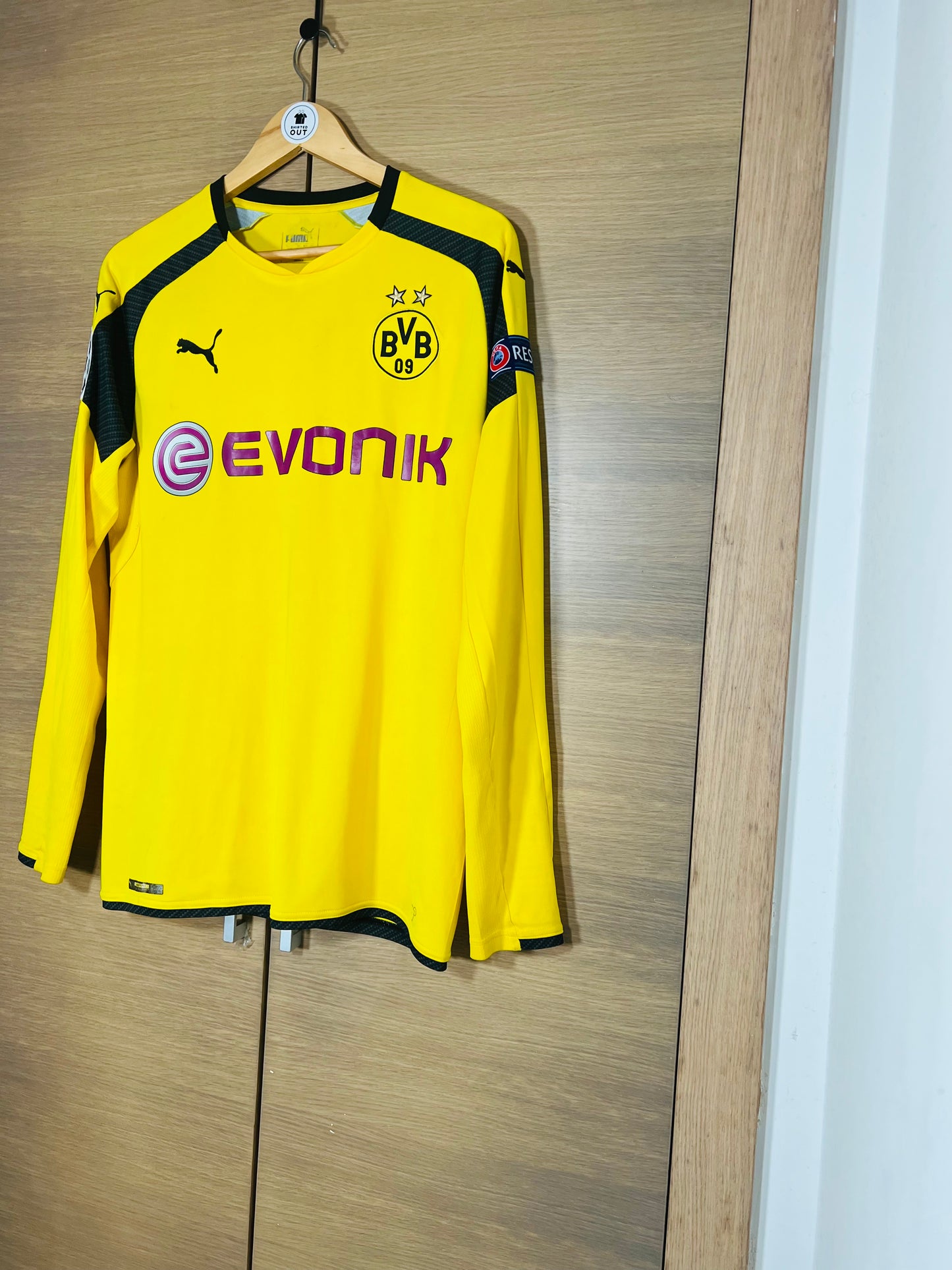 Borussia Dortmund 2016-17 Home CL version LS Shirt Reus #11